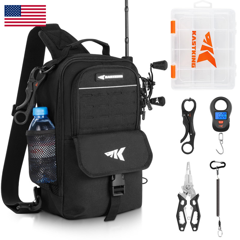 Kastking Everyday Essential Fishing Sling Bag Tool Set Fishing Scale