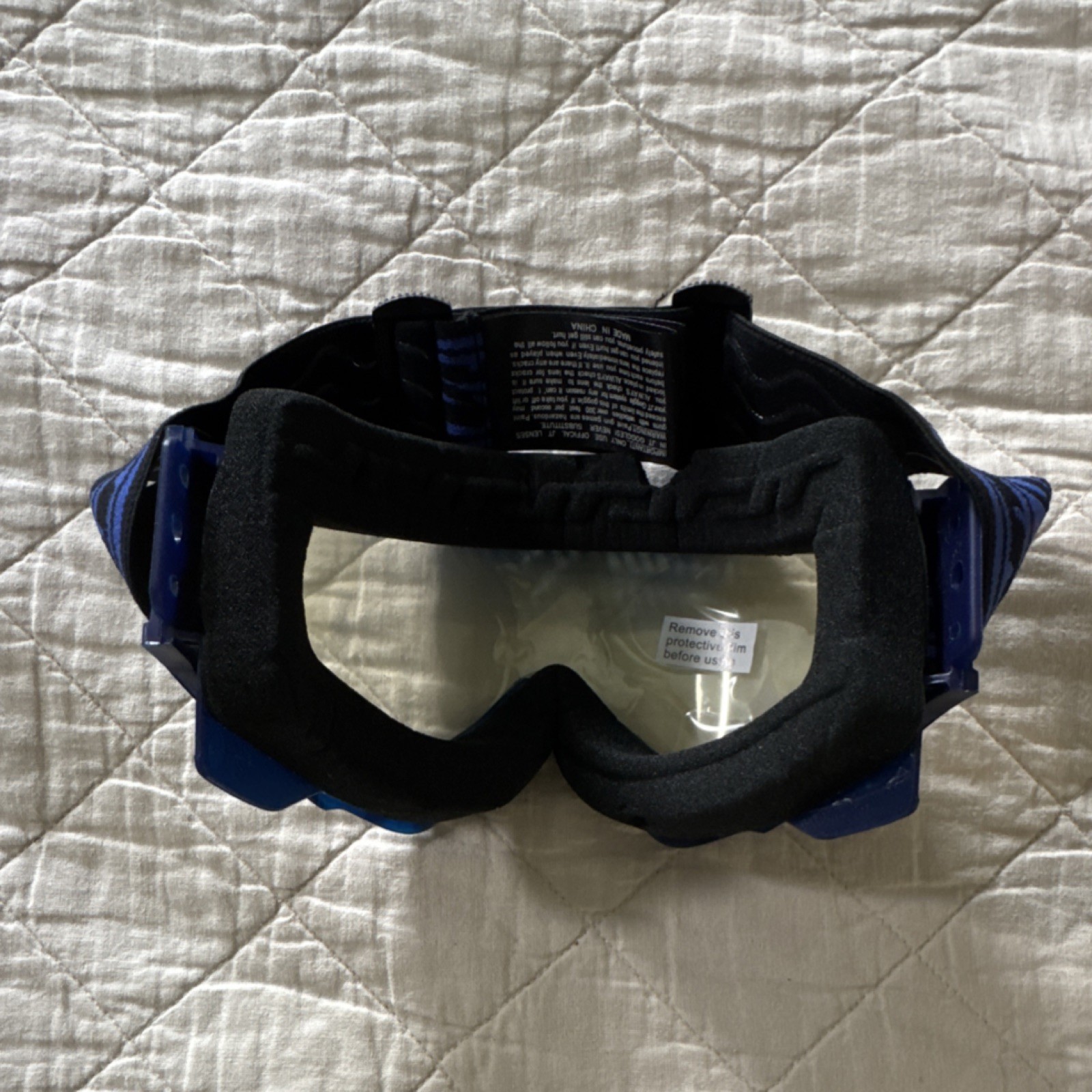 JT Proflex Frames ICE Blue Goggles Mask with Thermal Lens and Strap