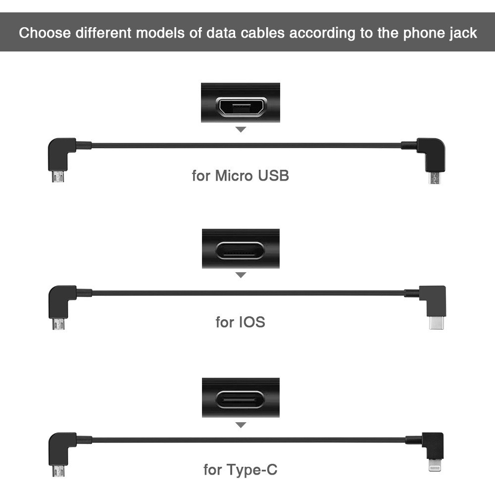 For DJI Mavic 2/MINI/PRO Remote Control Data Adapter Cable Connection Cable New