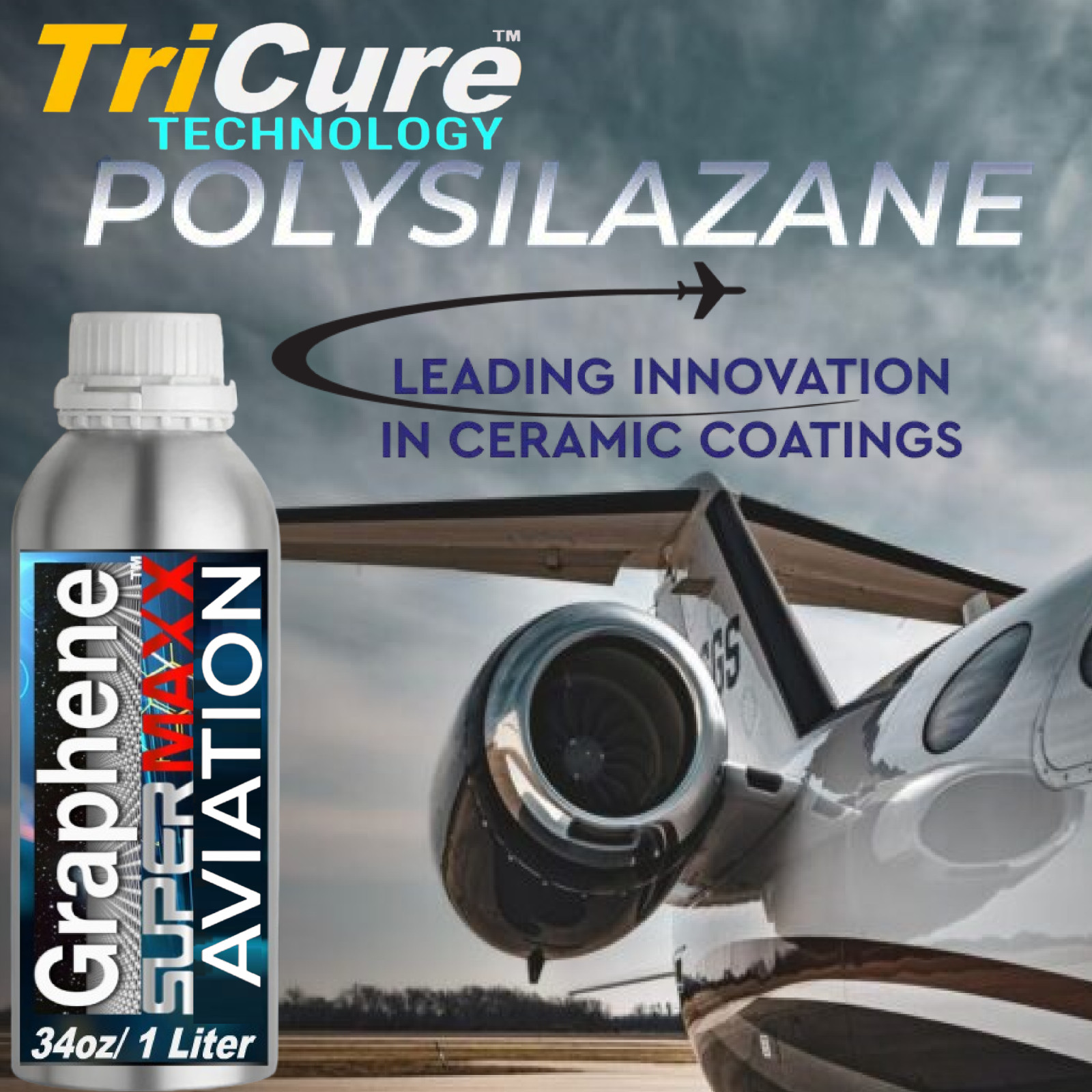 AIRCRAFT COATING NANO CERAMIC COATING TRICURE TECHNOLOGY POLYSILAZANE PROTECTION