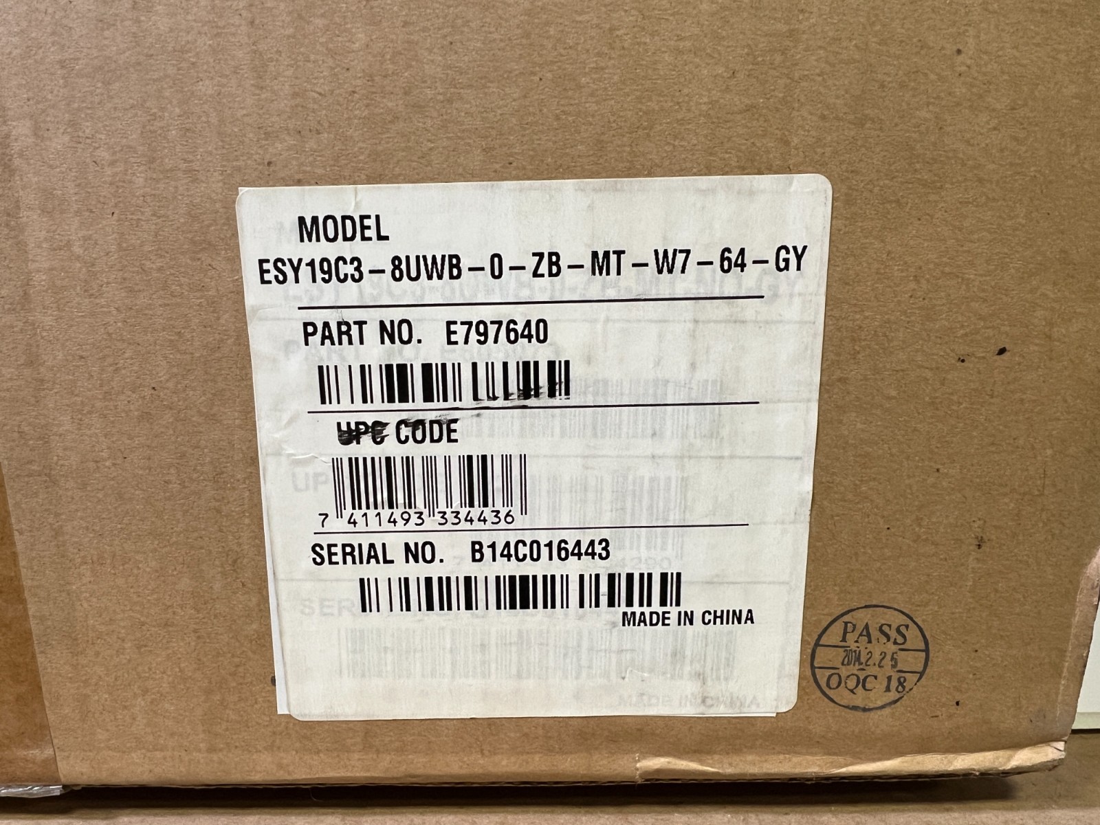 Elo 19" Touchscreen POS Terminal C-Series All-in-One Touchcomputer E797640