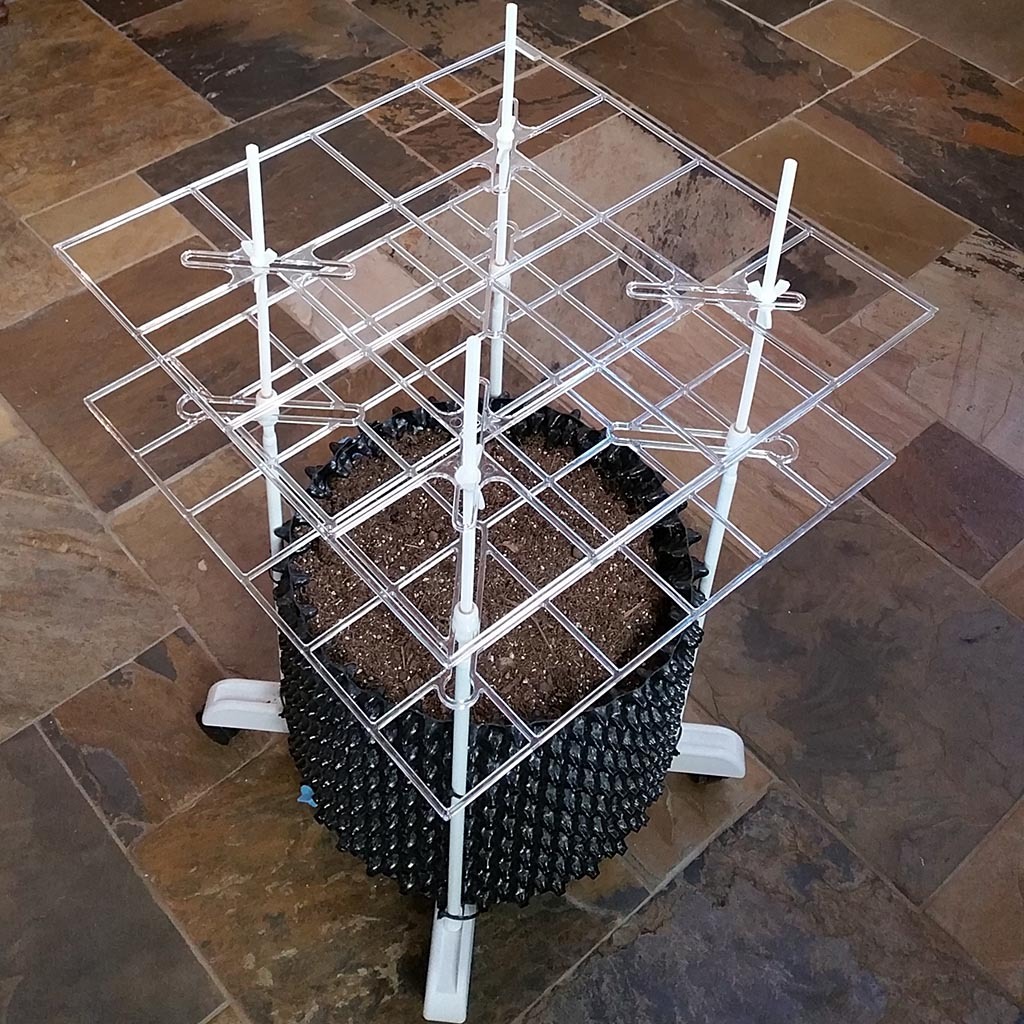 "P SCROG Pro 2 screen kit" using a Smart Pot (fits most containers)