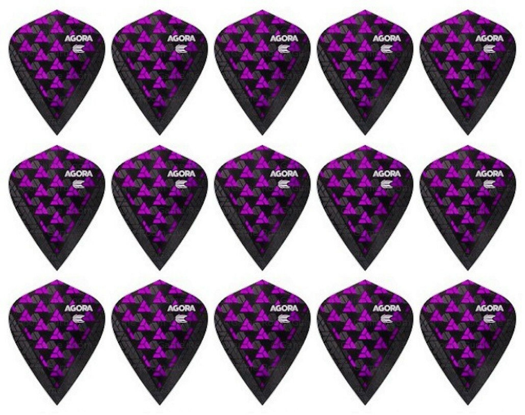 5 Sets Target Agora Ultra Ghost Kite Dart Flights – Ships w/ Tracking – Purple