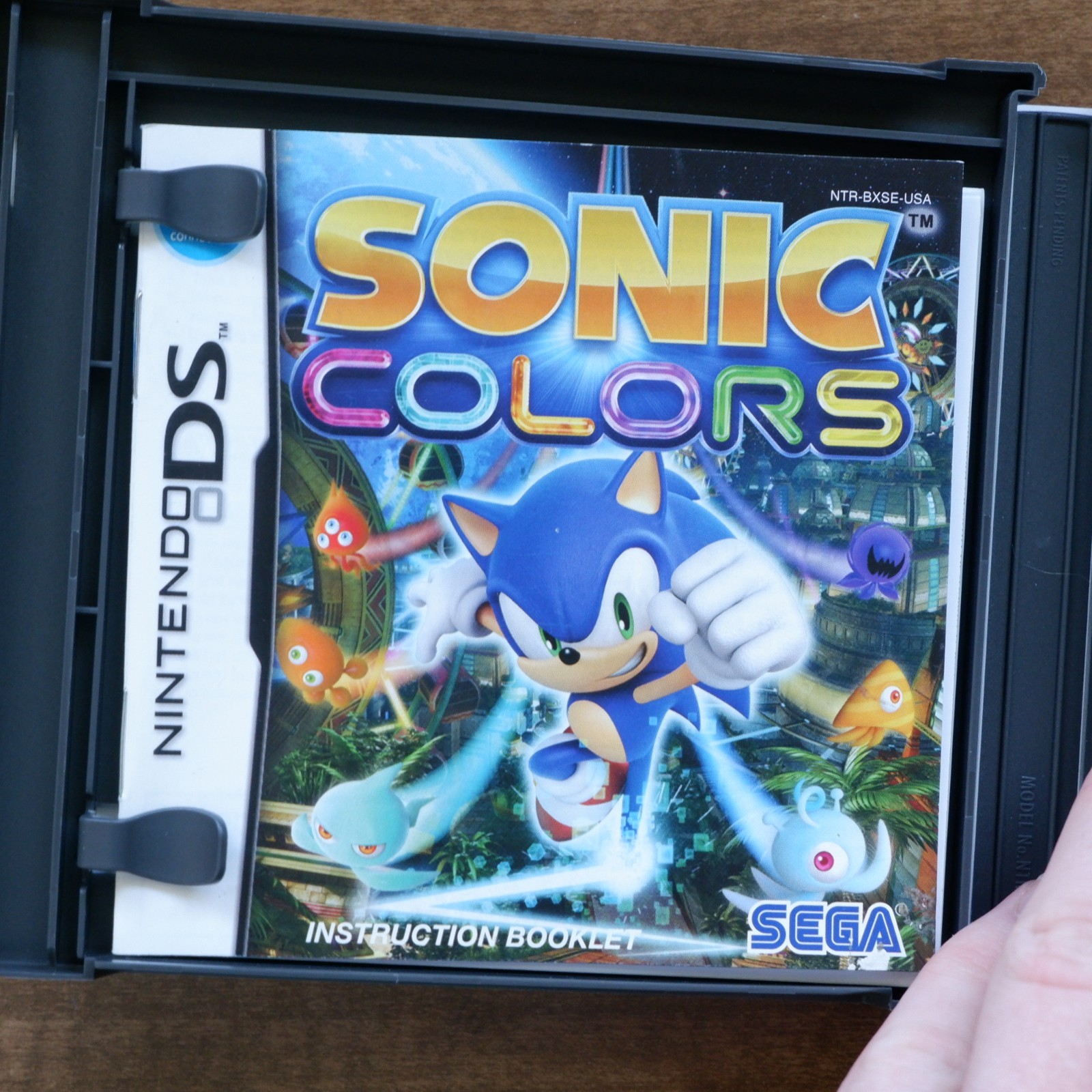 Nintendo Ds Case & Manual ONLY - Sonic Colors
