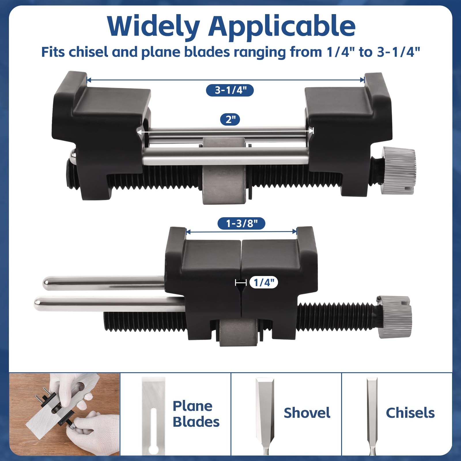 Chisel Sharpening Kit Honing Guide & 5 Diamond Sharpening Stones, Adjustable ...