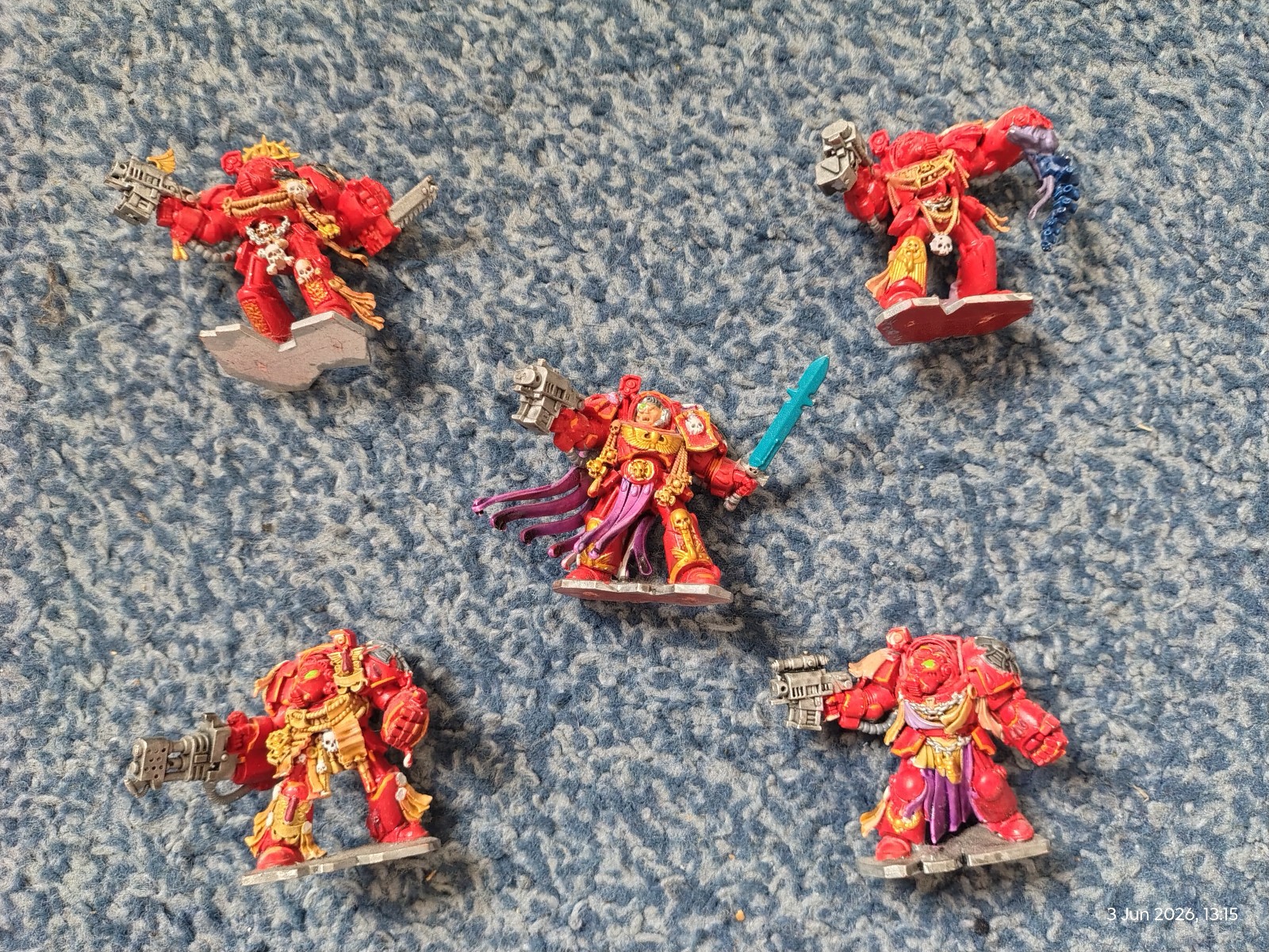 SPACE HULK 3RD ED 2009 GAMES WORKSHOP 5x TERMINATOR SQUAD LORENZO SERGEANT GOOD