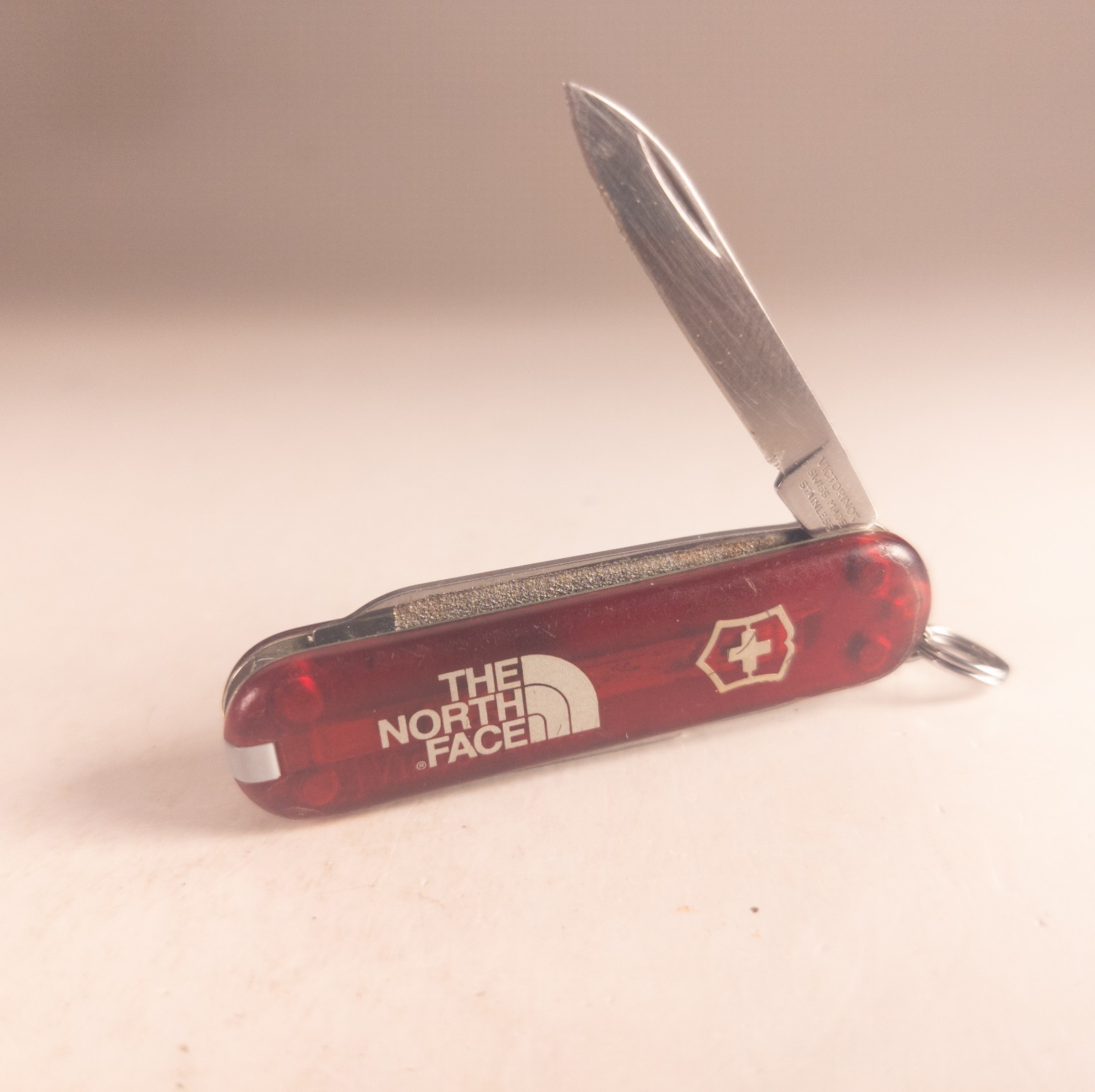 Swiss Army Knife Victorinox 58mm Classic SD 58mm Transparent Red NORTH FACE Logo