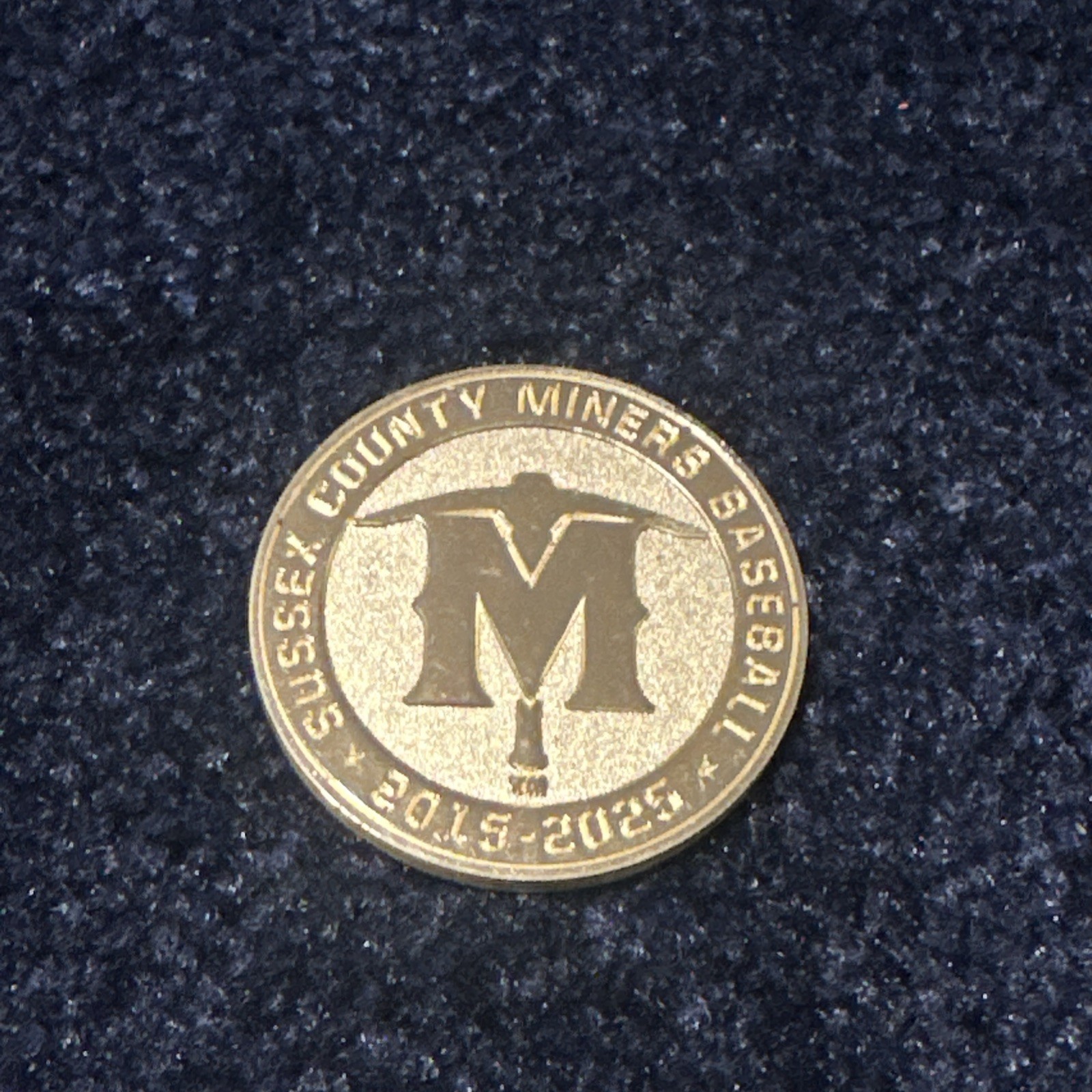 Sussex County Miners Baseball 10 Year Anniversary Coin MINT