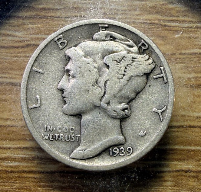 1939-S Mercury Dime - Actual Silver Coin Shown - Free Shipping & Tracking INV819