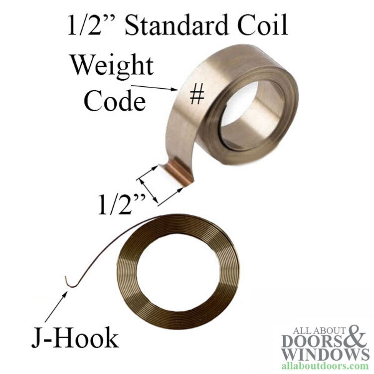 1/2" Constant Force Balance Coil Spring E #7 pound