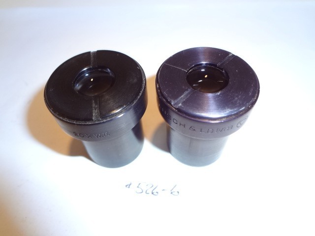 BAUSCH & LOMB  (B&L) PAIRED 20 WF EYEPIECES (526-6)