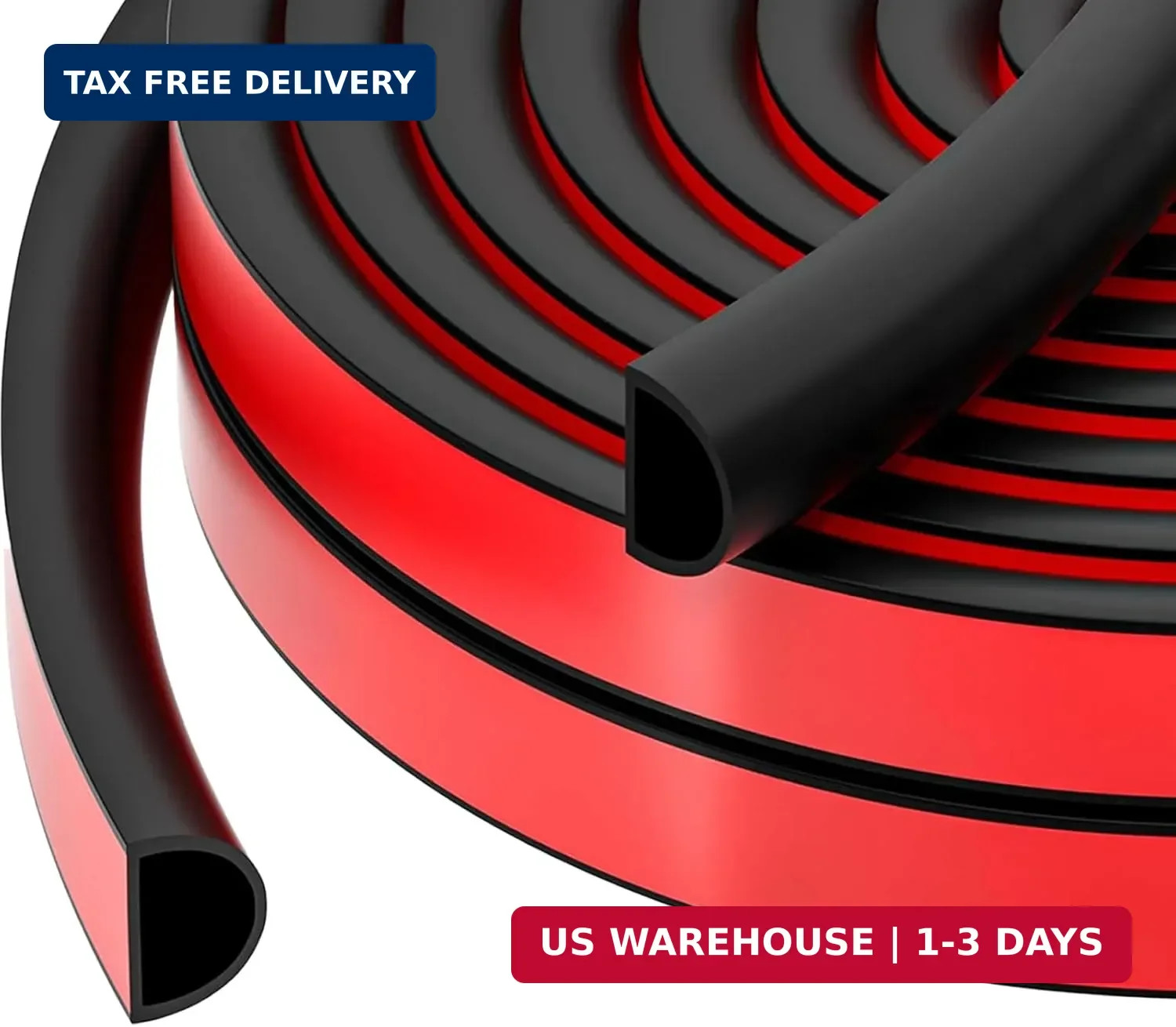 20Ft Weather Stripping 3/8"W X 1/4"T Universal Car Door Seal Strip Automotive...