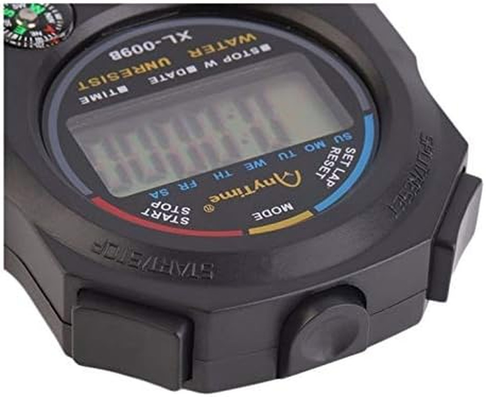 2 Pack Multi-Function Electronic Digital Sport Stopwatch Timer, Large Display wi