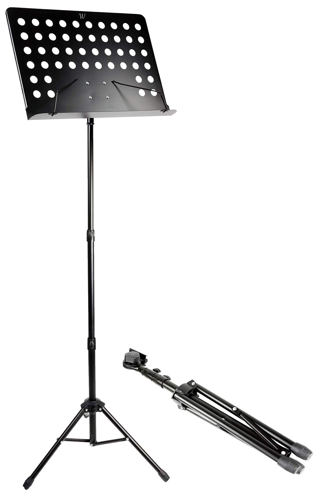 Adjustable Orchestral Sheet Music Stand for Instrumental Performance Metal