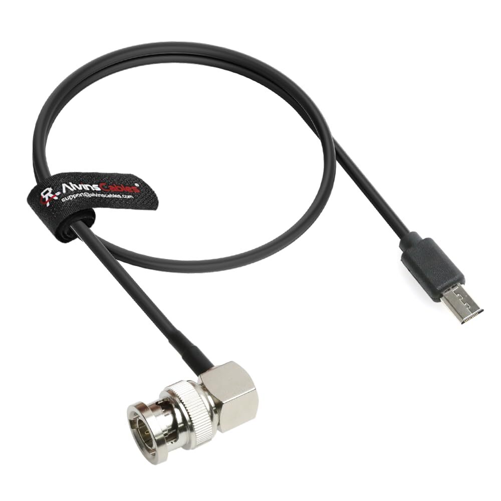 Alvin’s Cables Timecode Cable for Sony FX3| FX30| A7S3| A1 Camera, BNC to Micro