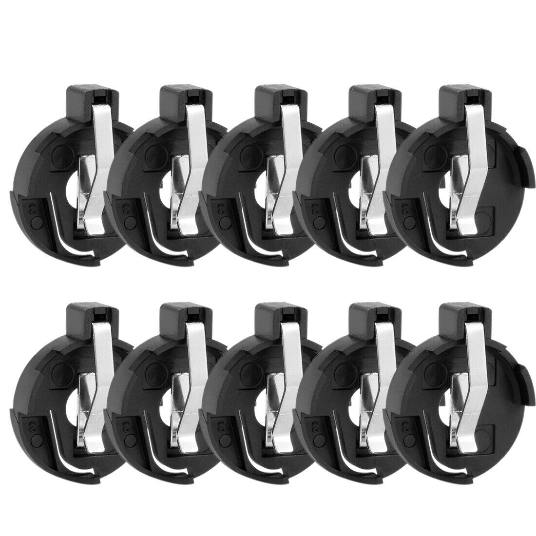 10Pcs For CR2016 2025 2032 Button Coin Cell Battery Holder DIY Electronics USA