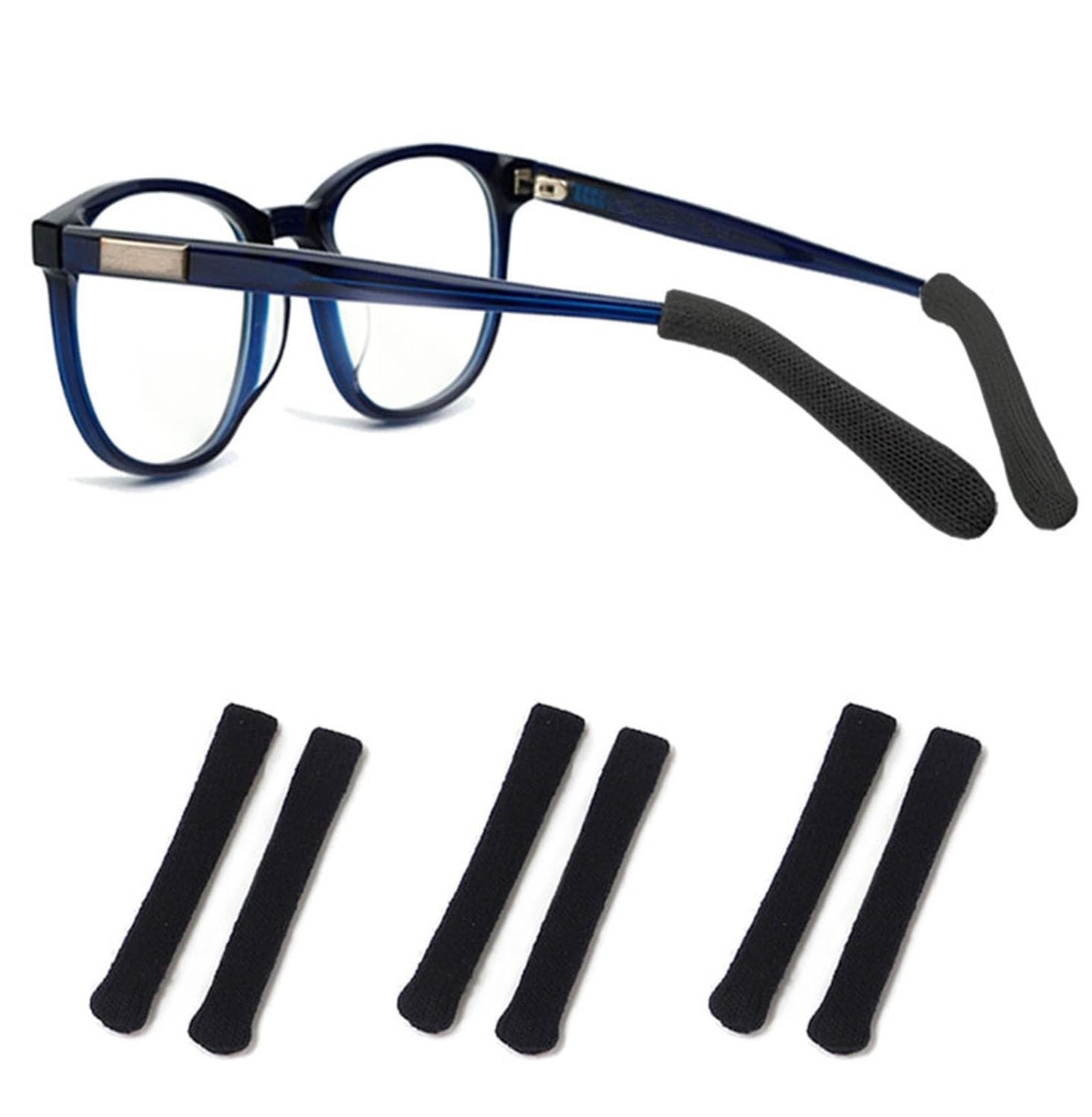 Yauende Soft Knitting Cotton Glasses Ear Cushion, Eyeglasses Temple Tips Slee...