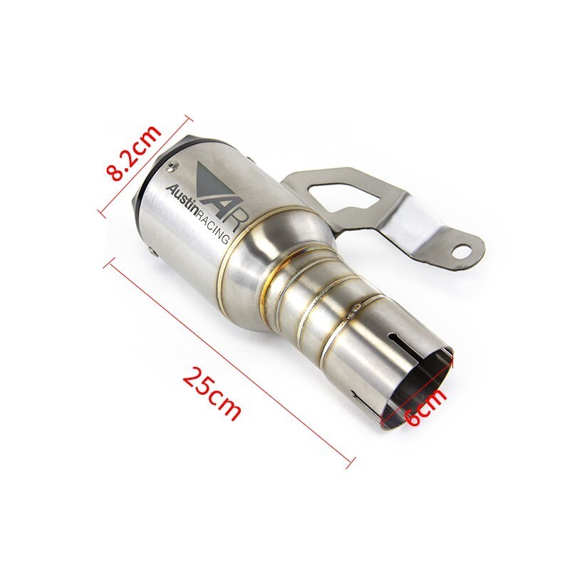 For BMW S1000RR 2019-2025 S1000R 2019-2025 Exhaust Muffler Pipe Slip On 60mm Tip