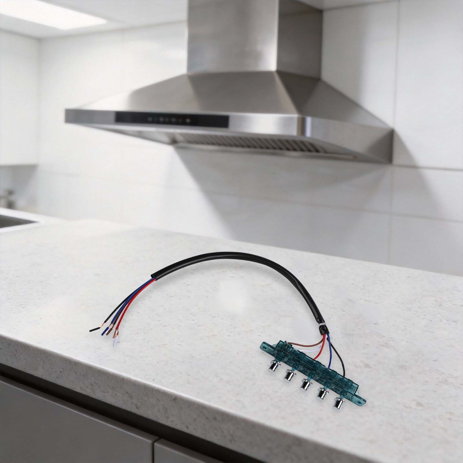 Kitchen Range Hood Switch Button with 5 Functions for Safety and Control