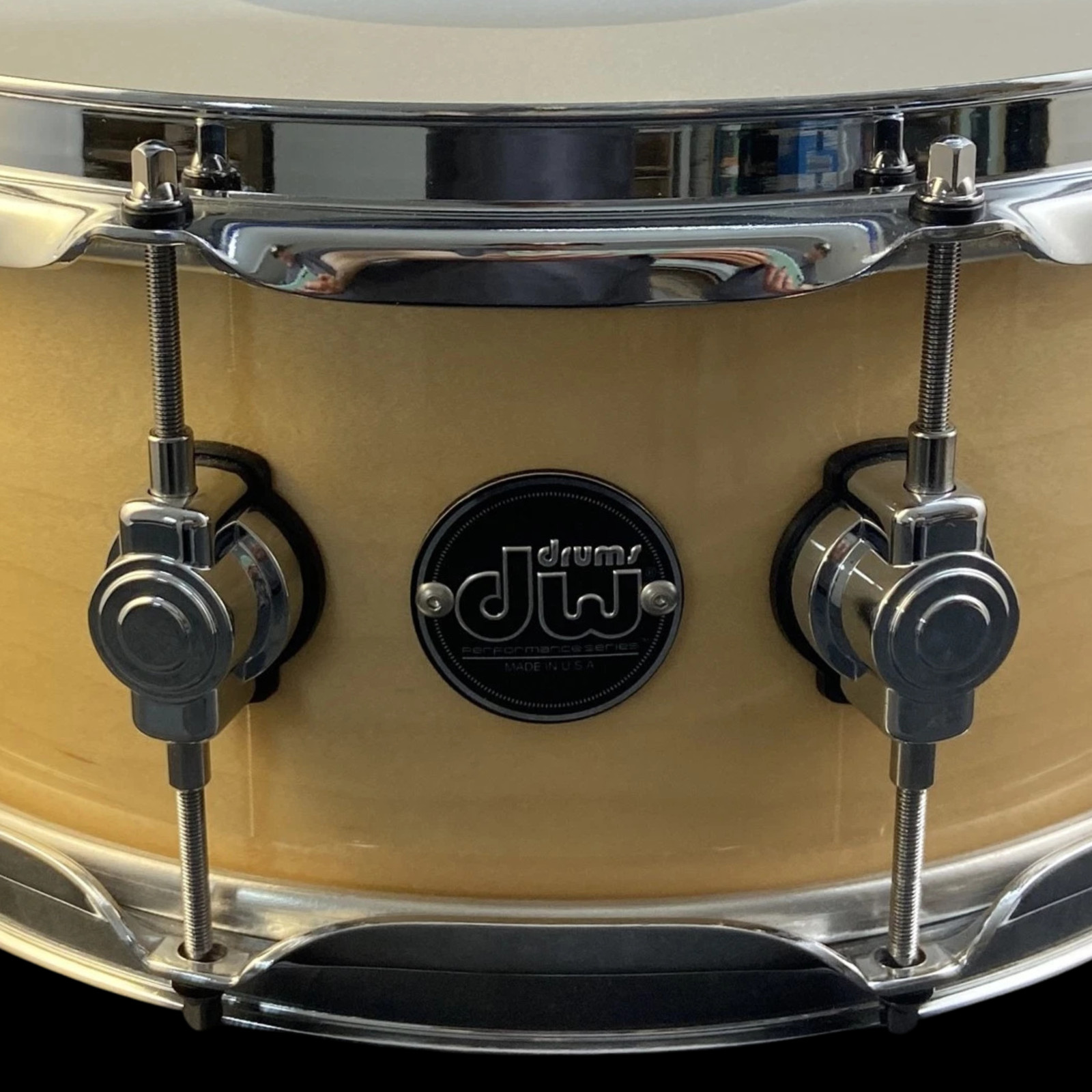 5.5x14 DW Performance Series Snare Drum – Natural Finish – New with Tags!