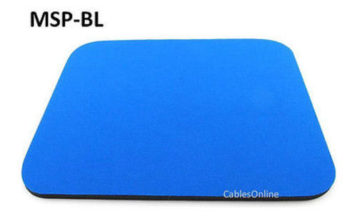 Blue Standard Cloth Desktop Computer Light Foam Mouse Pad - CablesOnline MSP-BL