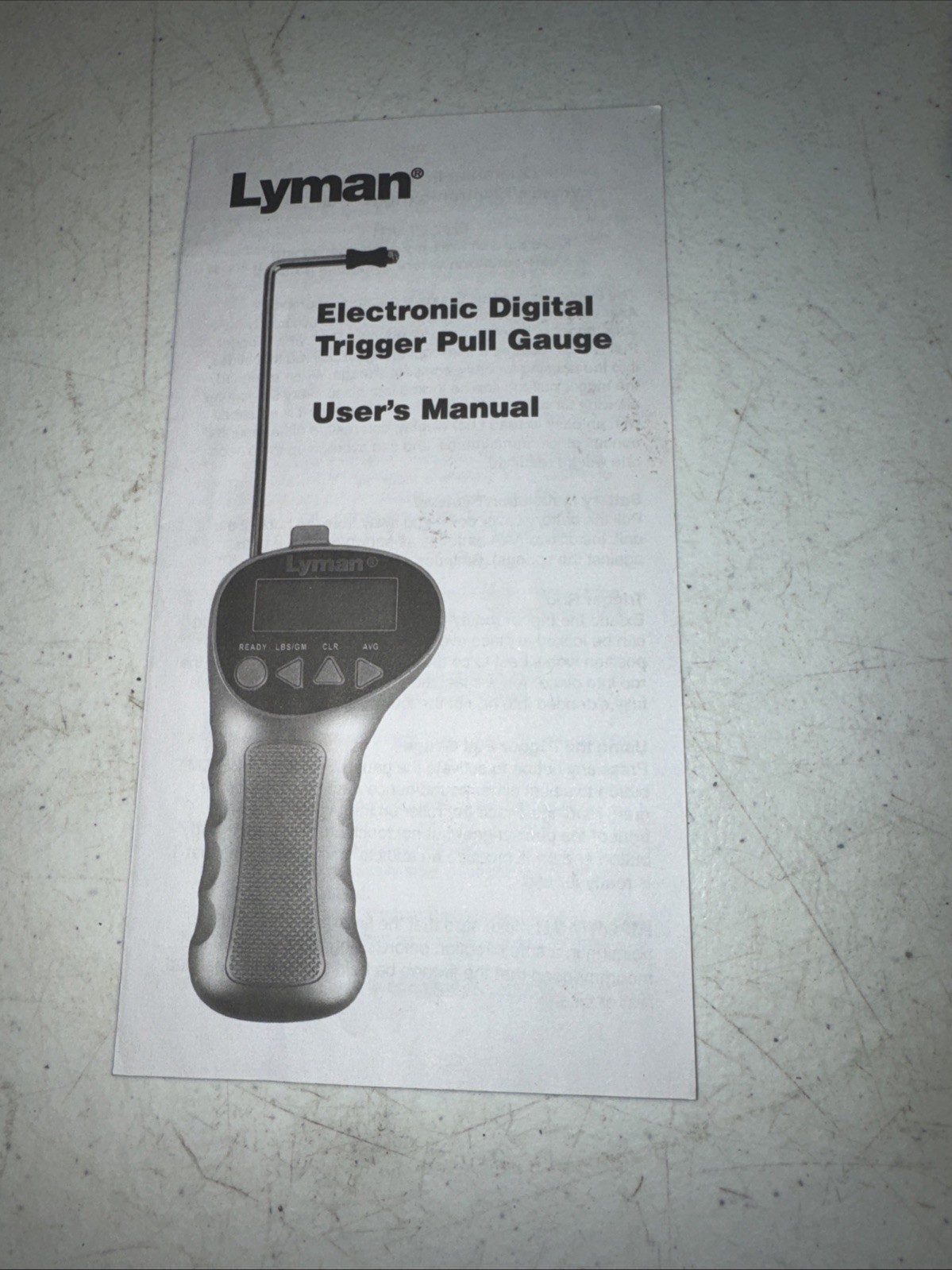 Lyman Electronic Digital Trigger Pull Gauge with Digital Display, Case, Manual