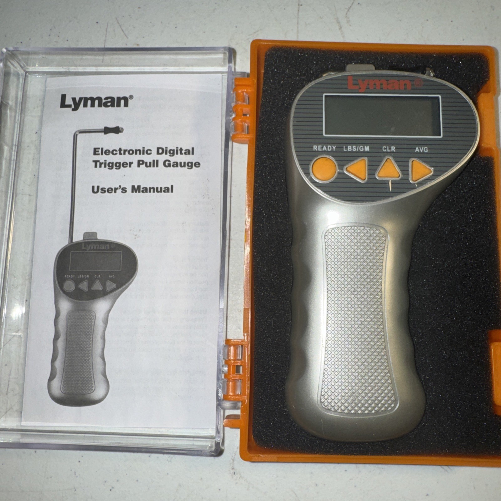 Lyman Electronic Digital Trigger Pull Gauge with Digital Display, Case, Manual