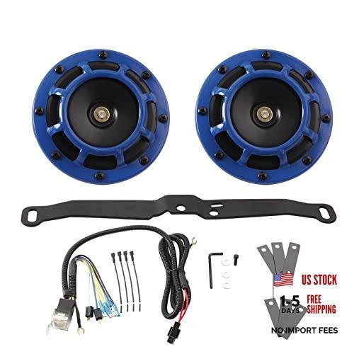 Waterproof Car Horn Loud Super tone High blue horn with harness and bracket