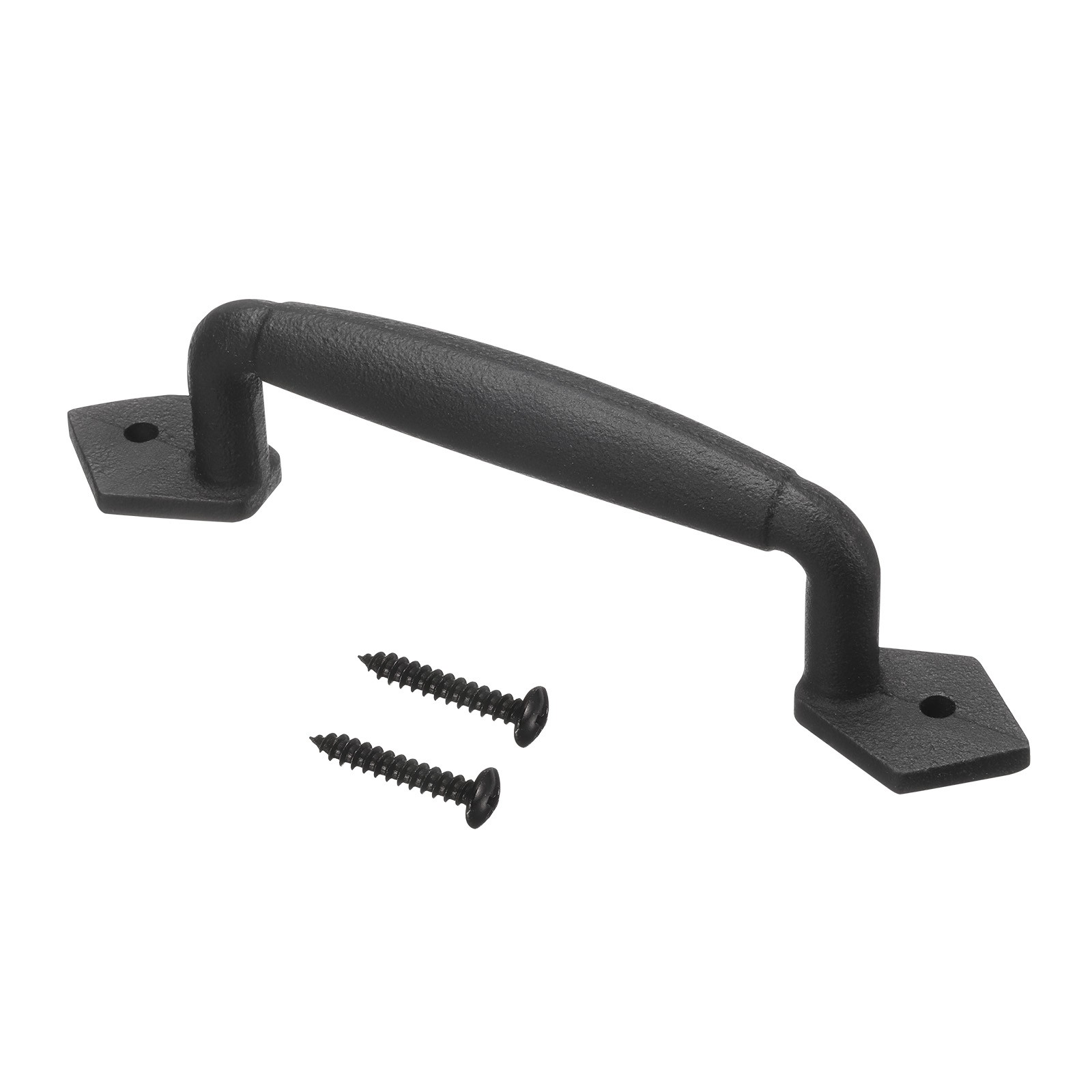 Barn Door Handle, 8 Inch Gate Handles Door Hardware for Gate Garage, Black