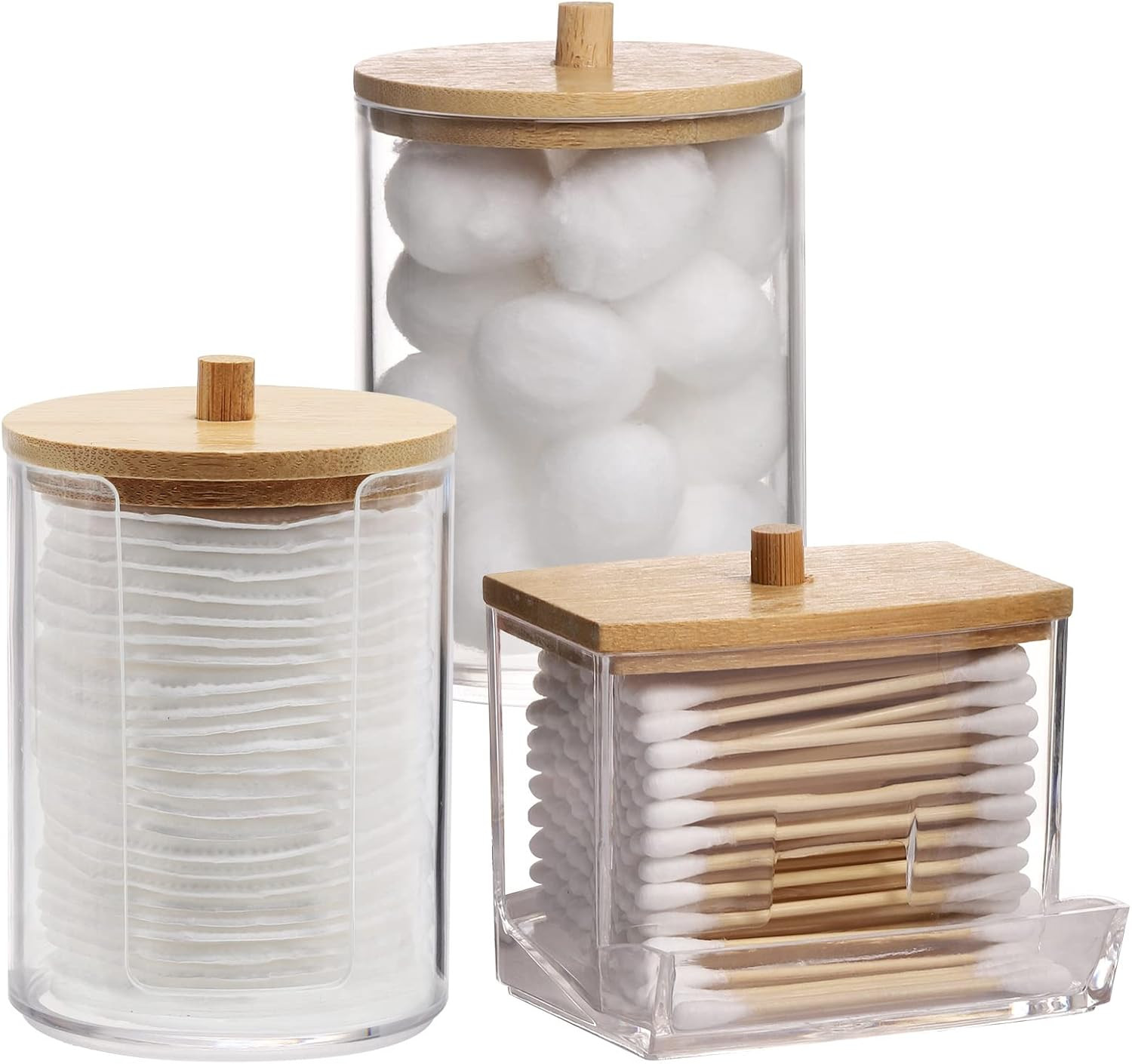Bathroom Organizer Accessories Set-10 OZ Qtips Holder Storage