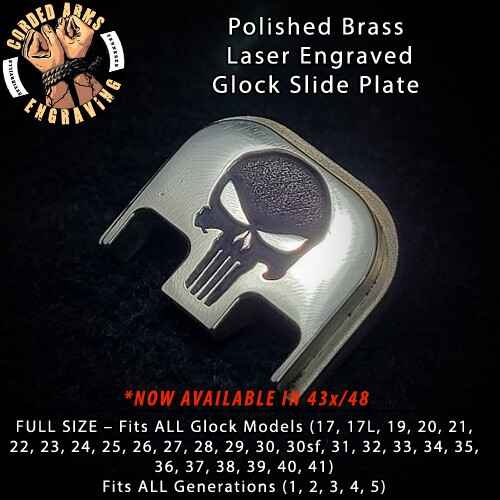 Punisher -  FITS Glock Rear Slide Plate Back Plate for Gen 1-5