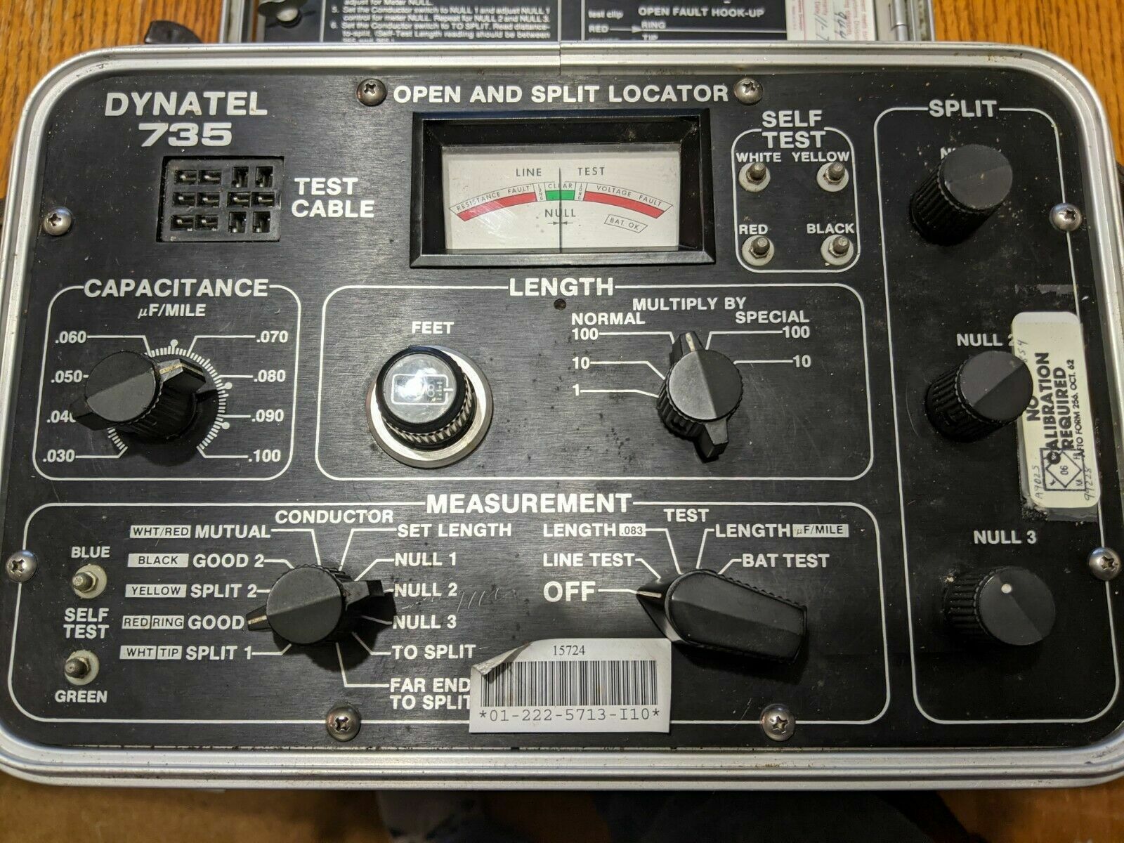 3M Dynatel 735 Portable Open/Split Cable Fault Locator