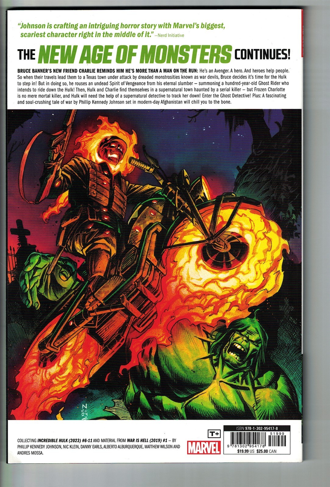 INCREDIBLE HULK (2024) Vol 2 War Devils TP TPB $19.99srp Phillip Johnson NEW NM