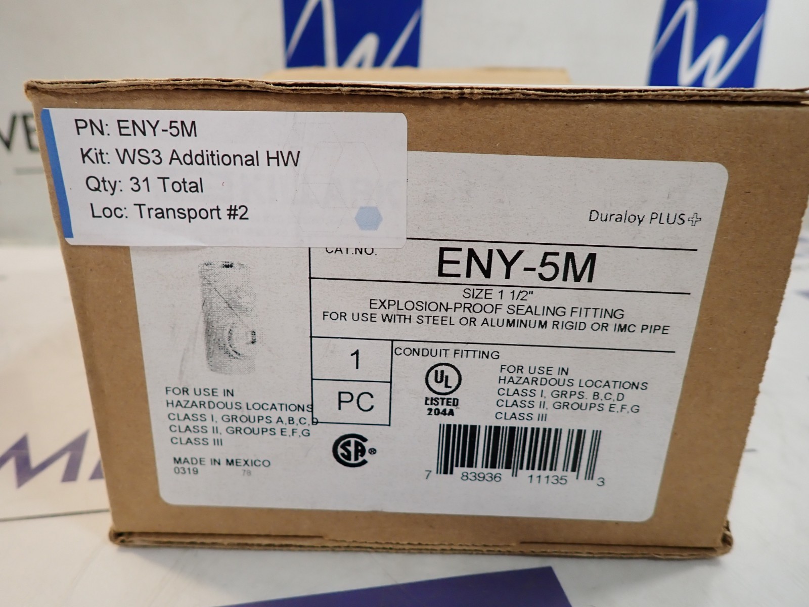 New Killark ENY-5M 1-1/2" Explosion Proof Seal Fitting Duraloy Plus ENY5M