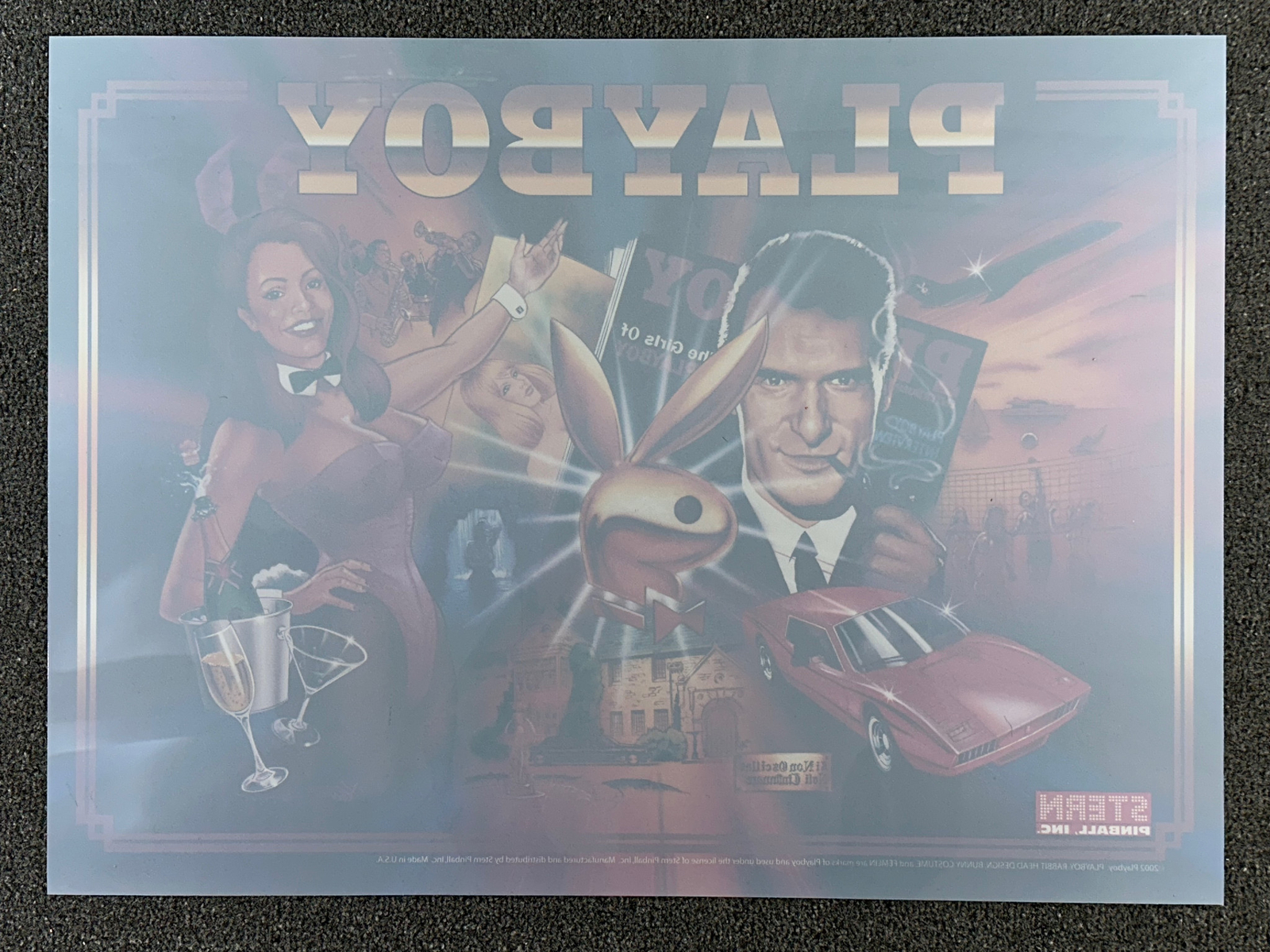 Stern Playboy Pinball Machine Game Backglass Translite ORIGINAL NOS Licensed