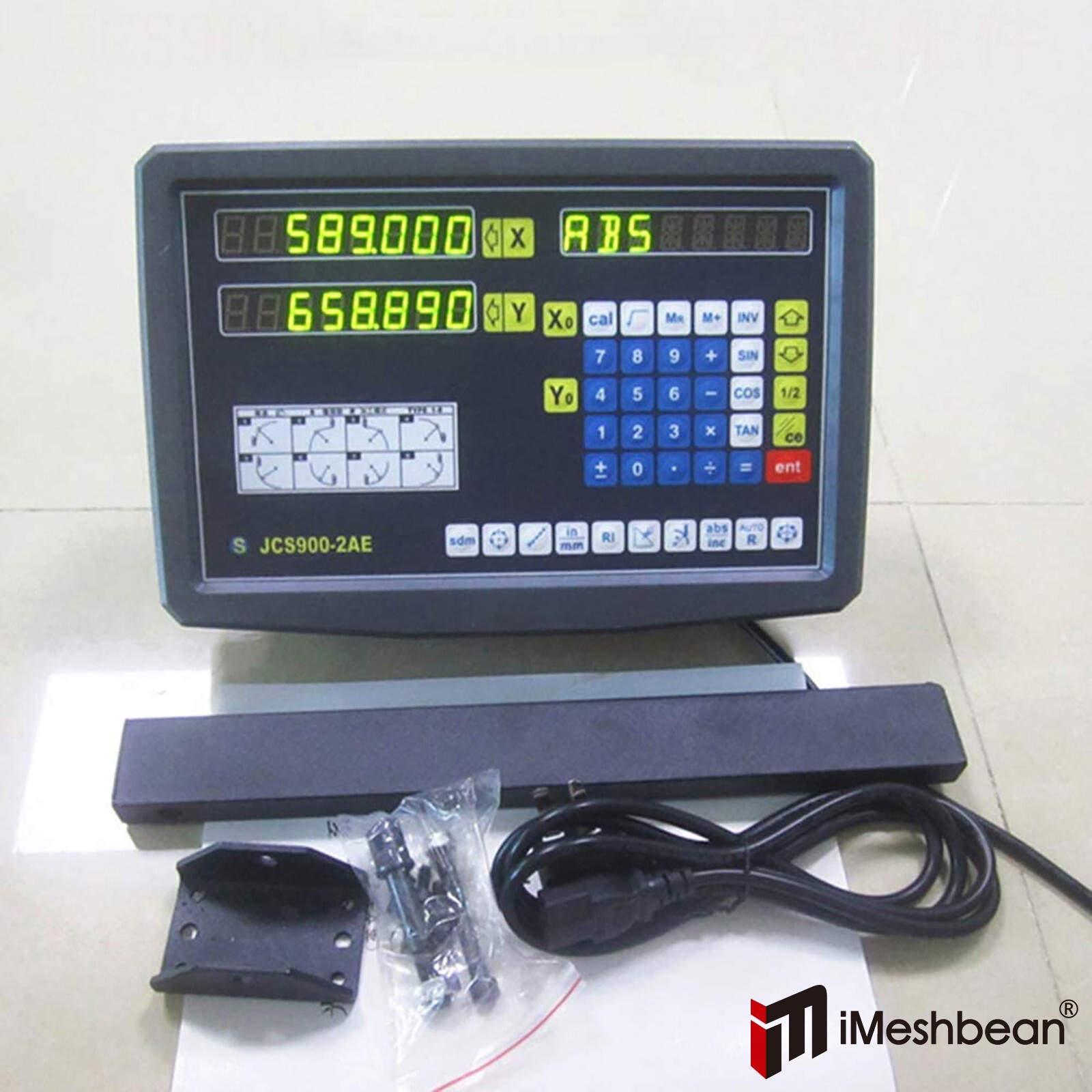 Linear Scale 3 Axis Digital Readout DRO Display Kit Bridgeport CNC Milling Lathe