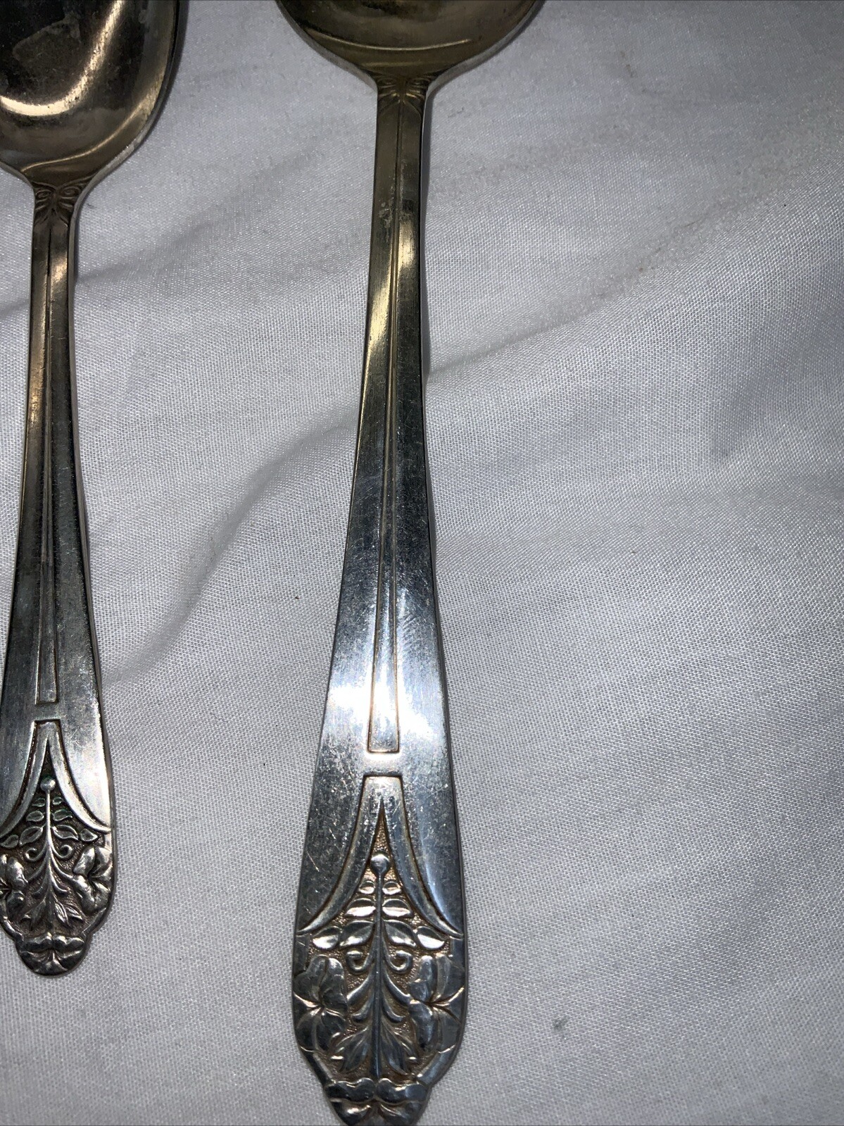 Claudia Silverplate Serving Spoon And Sugar Spoon