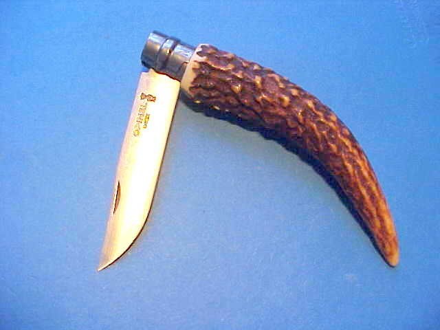NEW CUSTOM FRENCH OPINEL No 7 STAINLESS BLADE POCKET KNIFE ANTLER STAG HANDLE