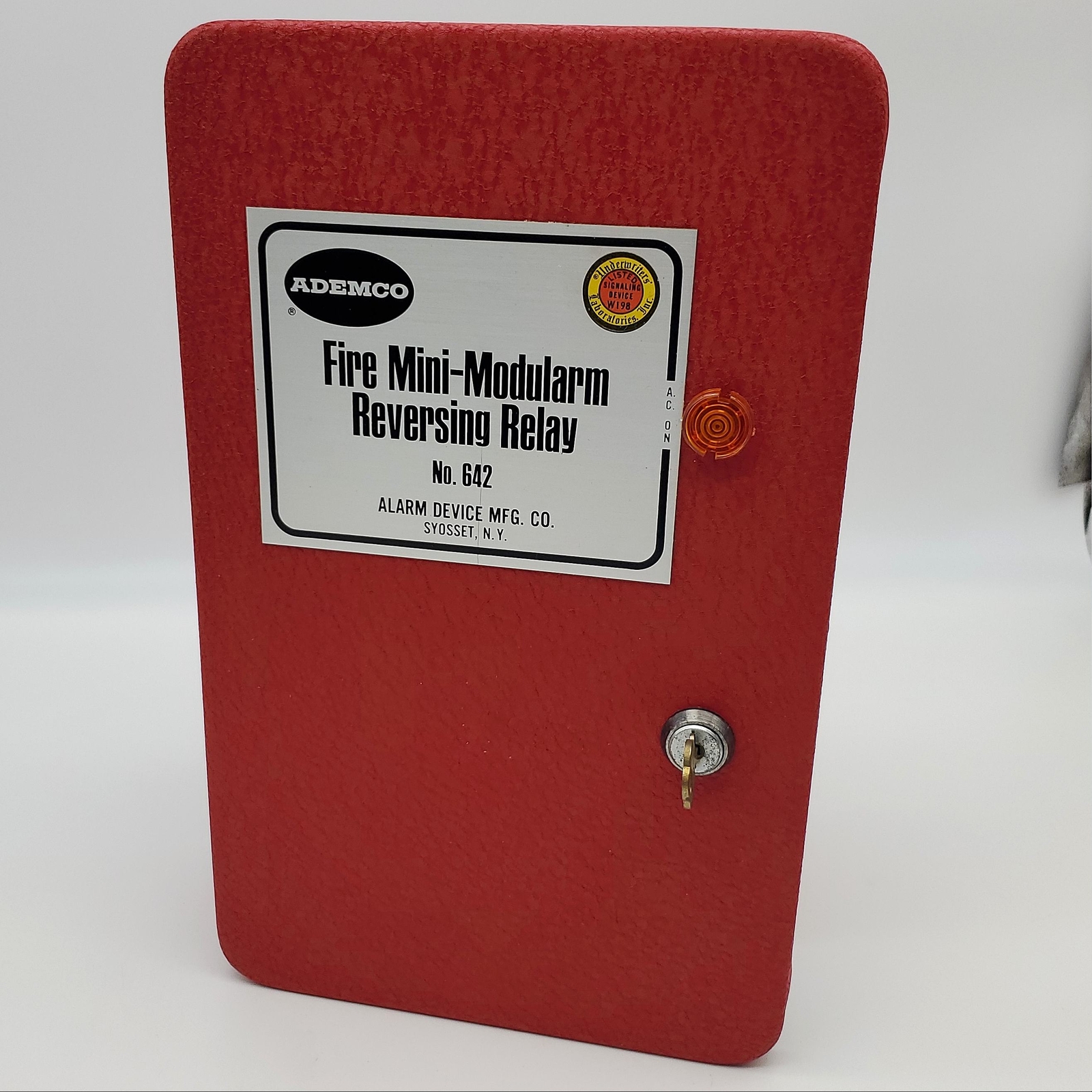 Ademco No 642 Fire Mini Modularm Reversing Relay 115 VAC 12.5" x 7.5" x 3.5" NOS