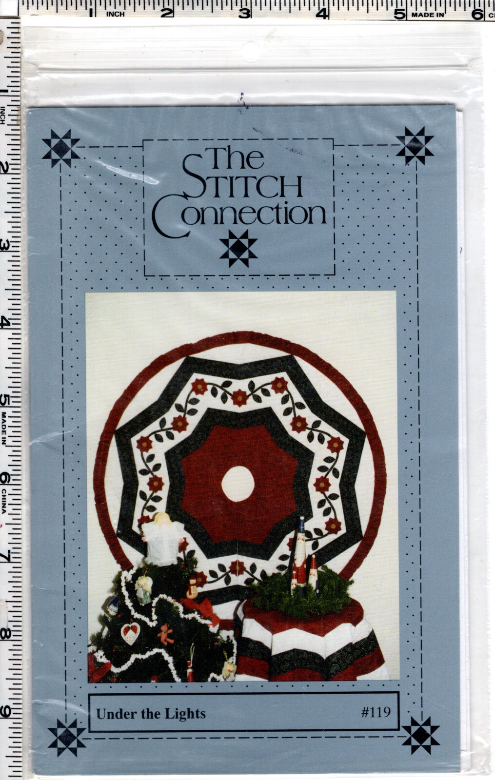 "Under The Lights" ©1992 The Stitch Connection Quilt Piecing Pattern 119 Tree Sk