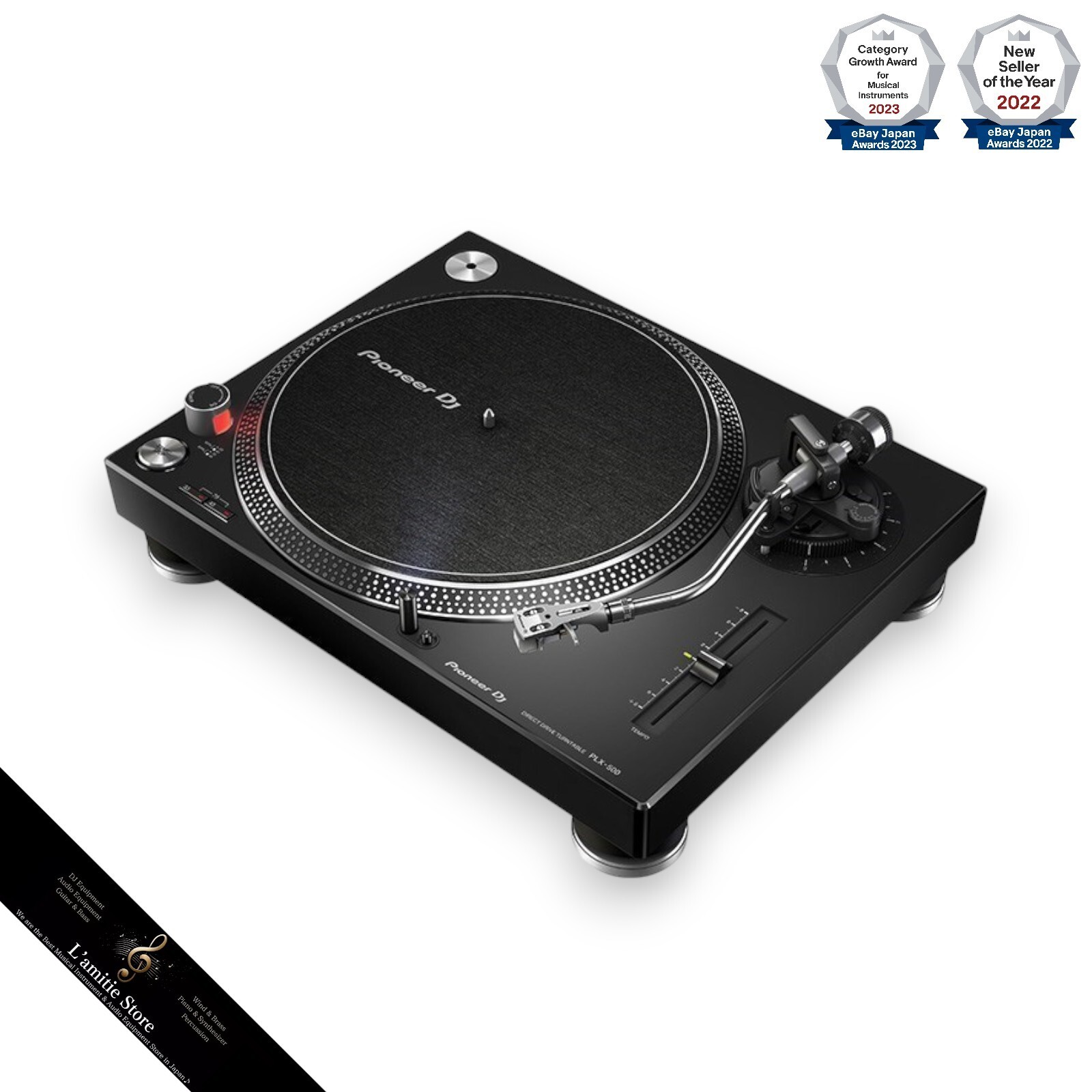 Pioneer DJ PLX-500-K Direct Drive Turntable PLX500K Japan Black 10.6kg 45cm Rare