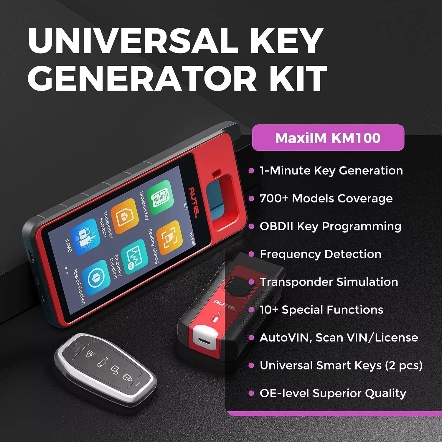 2026 Autel MaxiIM KM100 KM100E Key Fob Programming Tool Programmer Immobilizer