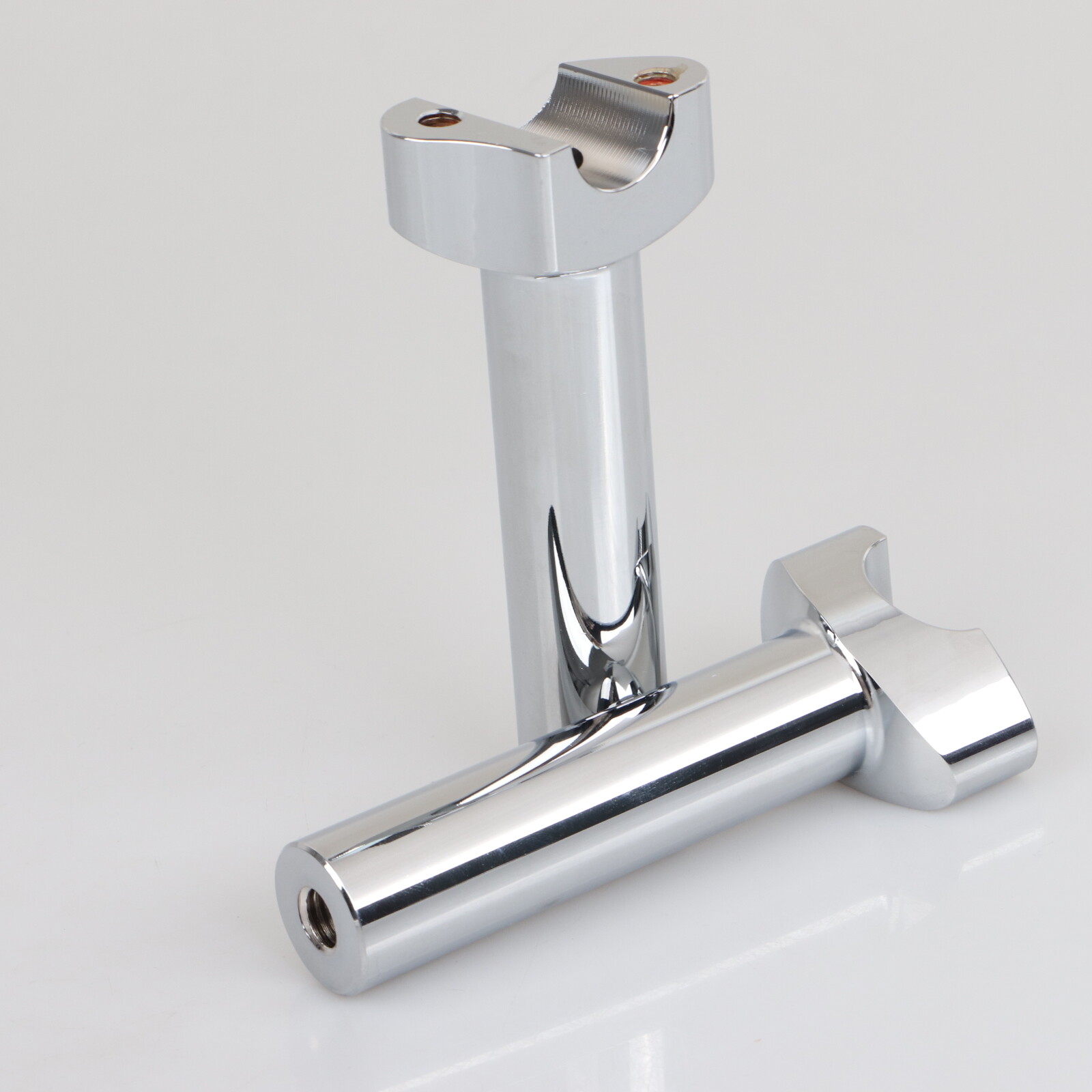 Chrome 5.5"Straight Risers 1" Handlebars For Harley Dyna Softail Road King Glide
