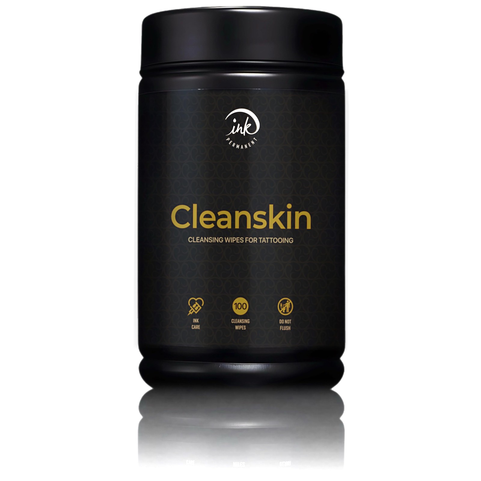 CleanSkin Green Soap Tattoo Wipes – 100 Pre-Soaked Wipes in Canister | Lint-F...