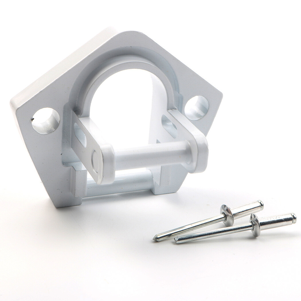 FOR RV AWNING SUNCHASER II REPLACEMENT PART BOTTOM FOOT WHITE ALUMINUM