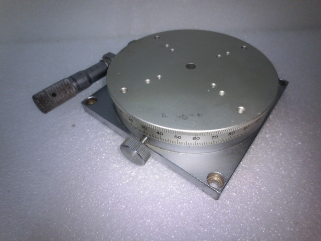 Kohzu Seiki KTS-10B Regular Precision Table+Mitufoyo 15mm Linear Micrometer~5701