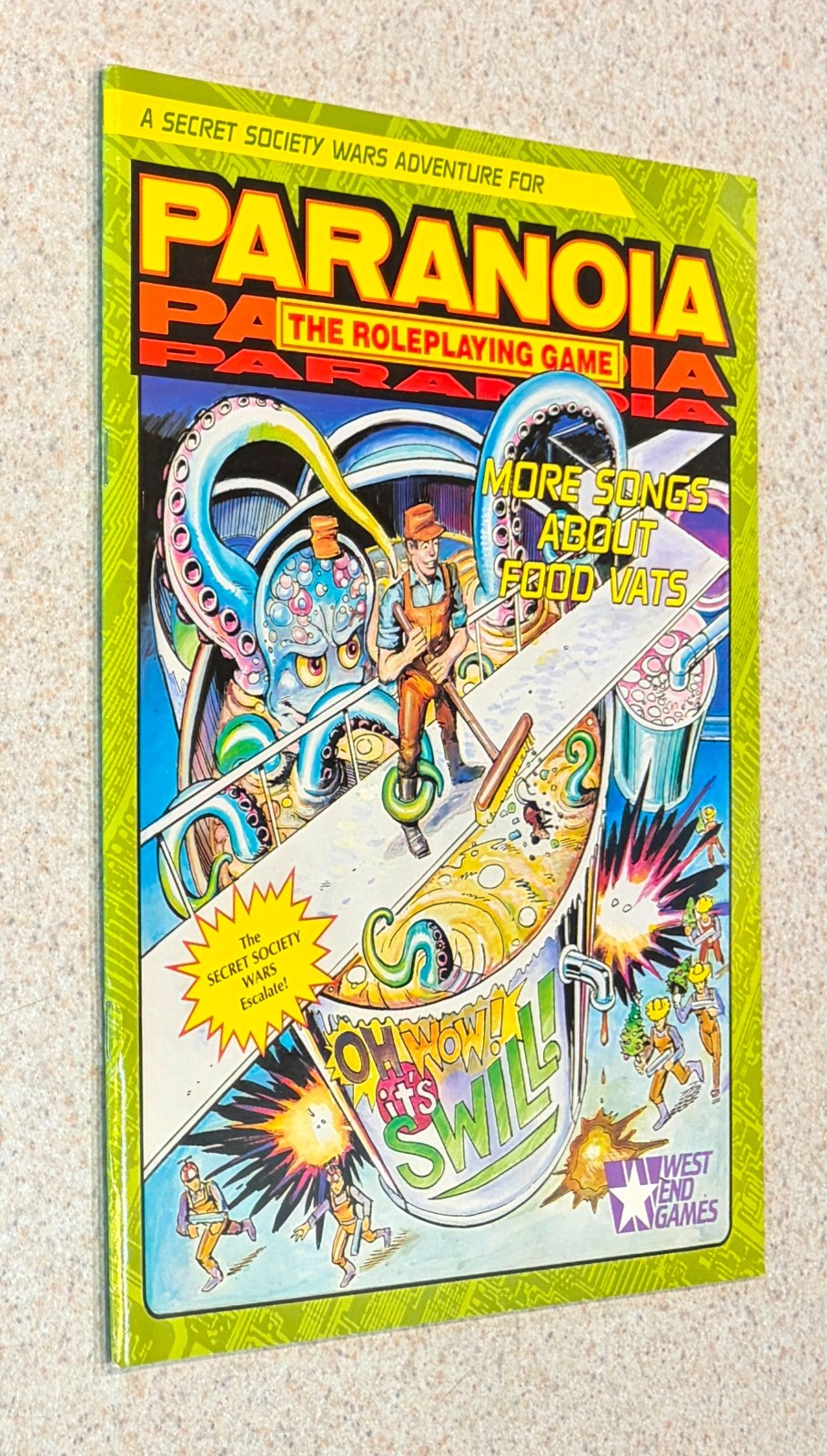 PARANOID Science Fiction RPG (West End 1989) -- More Songs Food Vats Module
