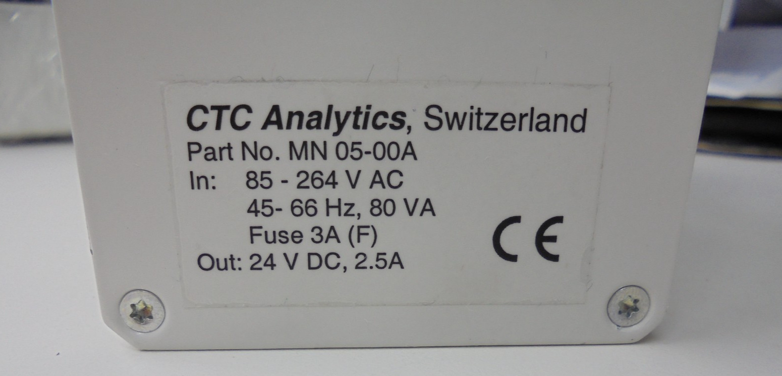 CTC ANALYTICS MN 05-00A POWER SUPPLY