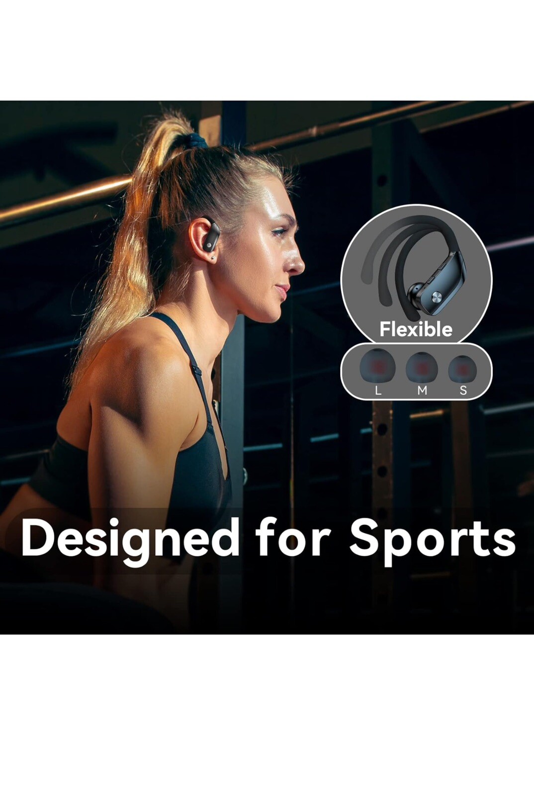 Wireless Over-Ear Earbuds Bluetooth Workout Headphones For Apple iPhone 12