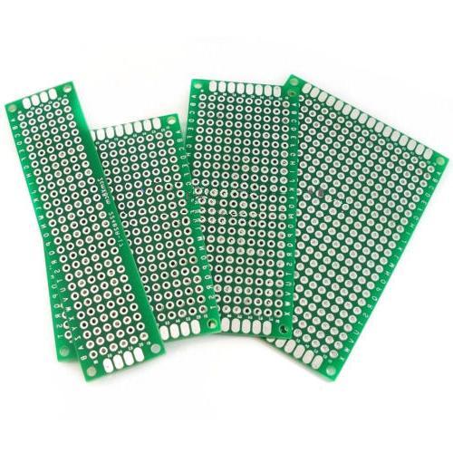 20Pcs Double Side Prototype PCB Tinned breadBoard 5x7 4x6 3x7 2x8CM Each 5Pcs